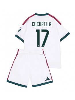 Otroški Nogometna dresi replika Real Madrid Marc Cucurella #17 Domači 2026-27 Kratek rokav (+ hlače)